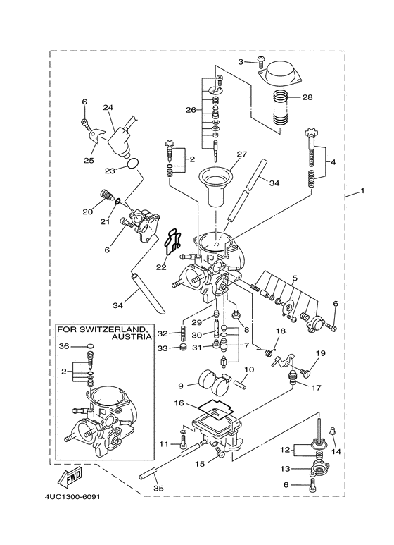 YP250 Карбюратор