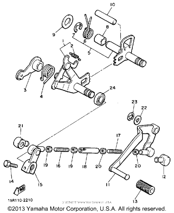 Shift shaft pedal
