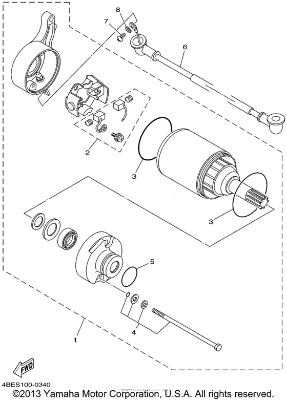TTR225PC Стартер