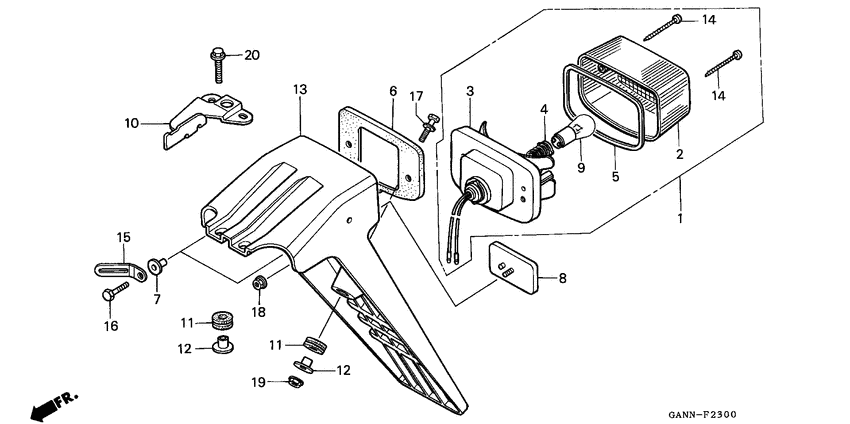 Taillight unit ass`y