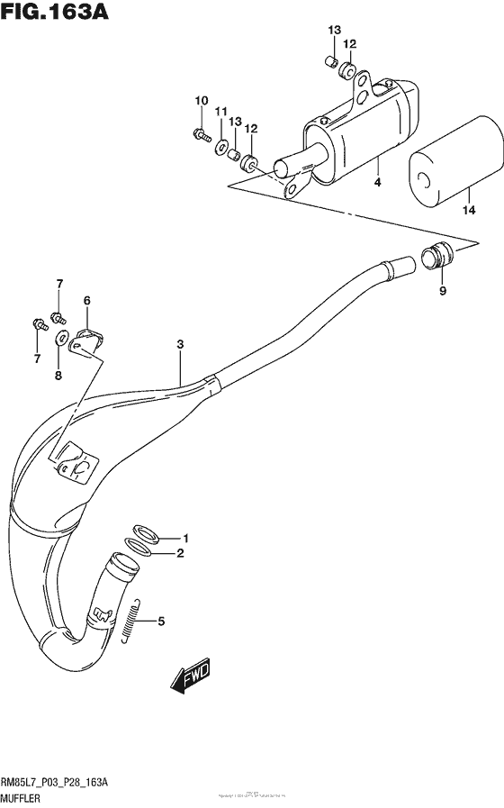 RM85 Глушитель