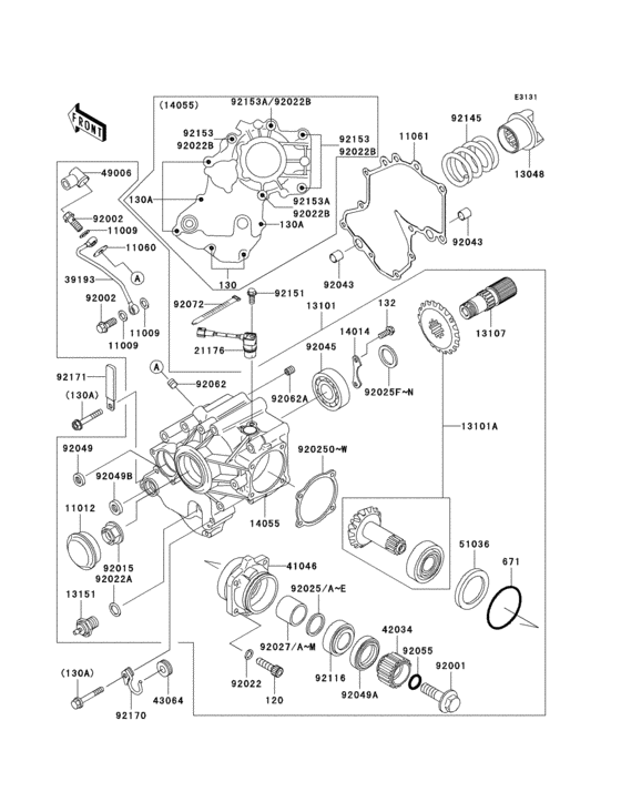 Front bevel gear(1/3)