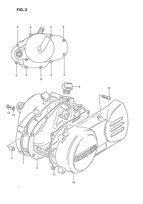 Crankcase cover ass`y  (v