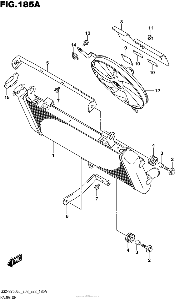 Radiator (Gsx-S750L6 E03)
