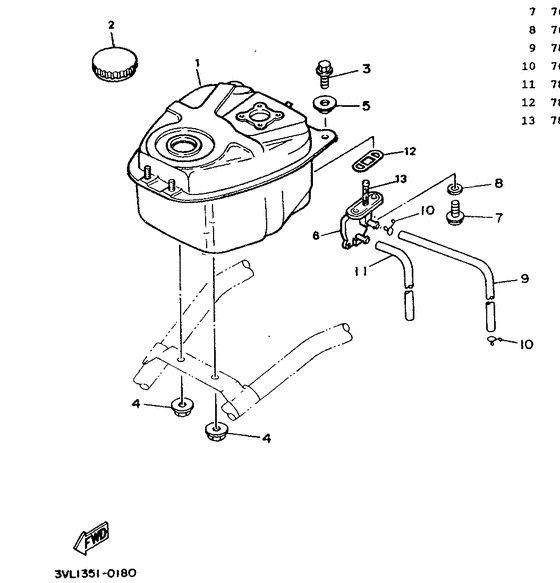 CW50 Rpservoir a carburant
