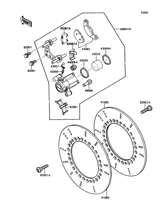 ZN1300 Передний тормоз