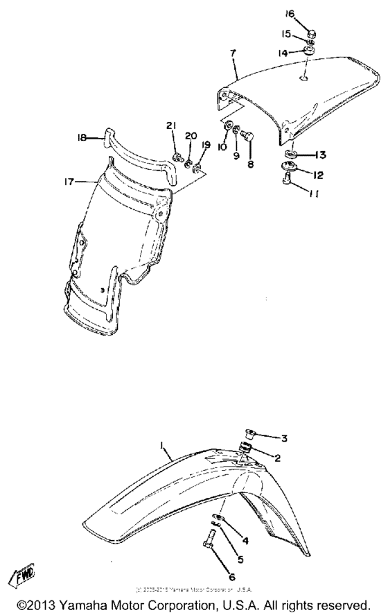 Front fender - rear fender
