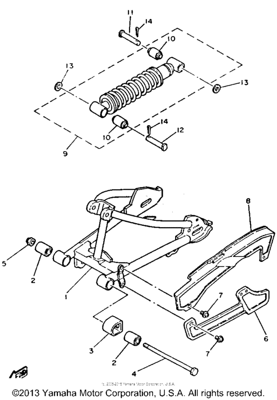 Swing arm - rear shocks
