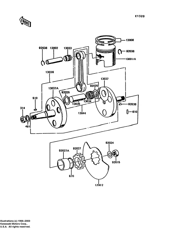 Crankshaft/piston