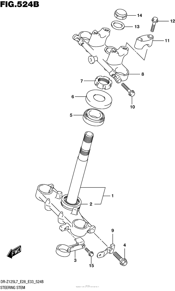 Steering Stem (Dr-Z125L E28)