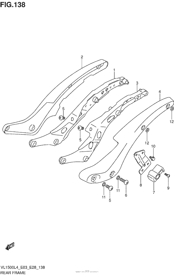 Rear Frame (Vl1500Bl4 E33)
