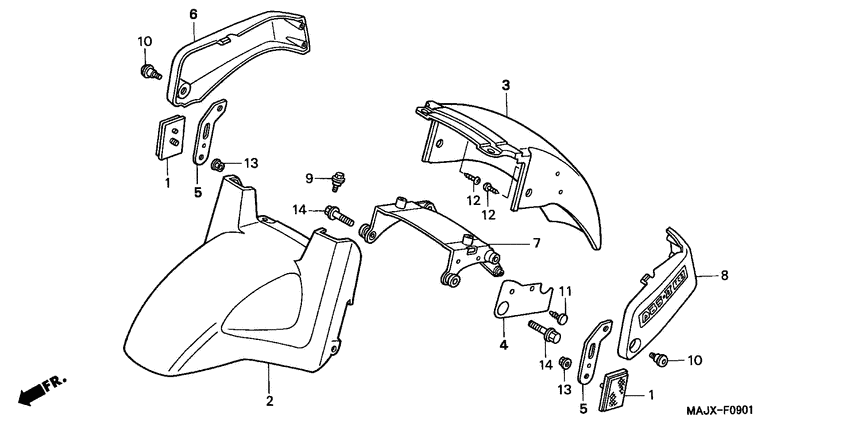 ST1100 (ABS/ TCS) Переднее крыло