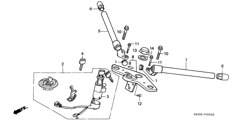 Handle pipe/top bridge
