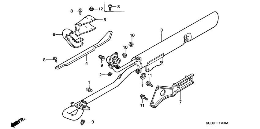 VT125C2 Глушитель