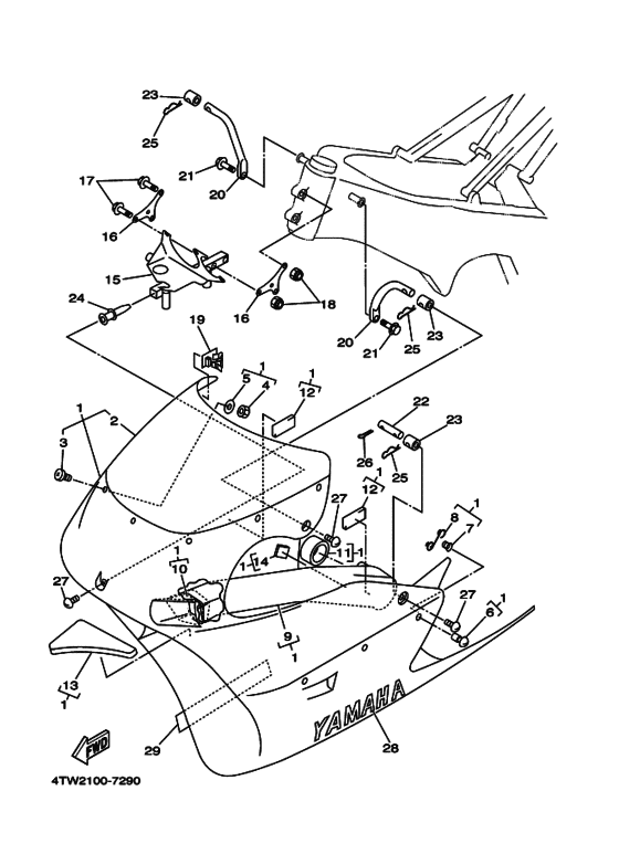 TZ250 Cowling comp