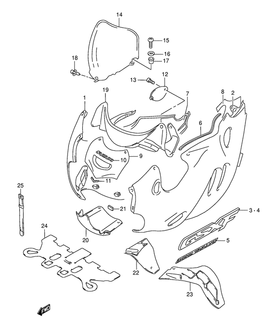 Cowling body
