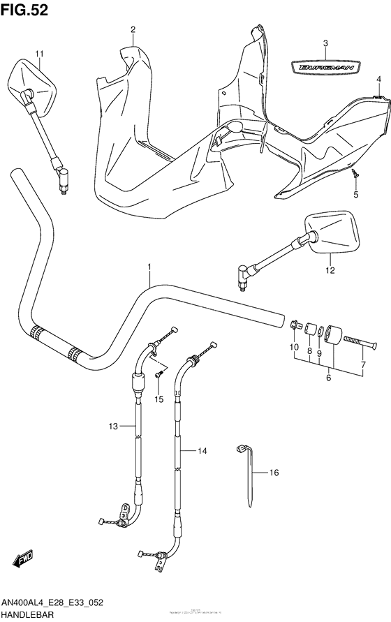 Handlebar (An400Al4 E33)