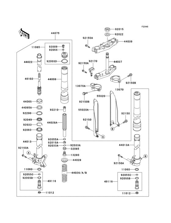 Front fork(1/2)