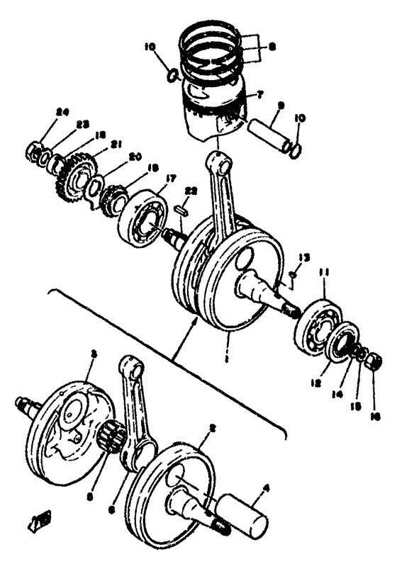 Crank.piston