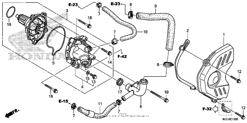 CBR600RR (ABS) Водяной насос