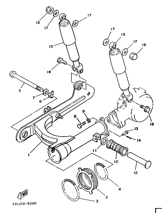 Rear arm. suspension
