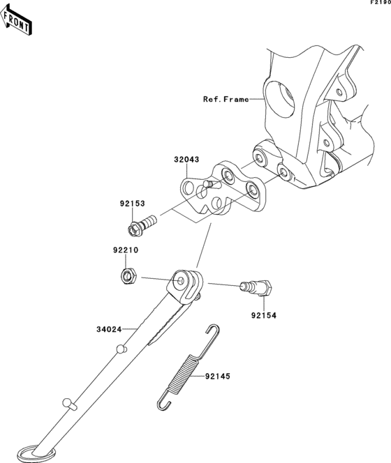 ZX1000 Подножка