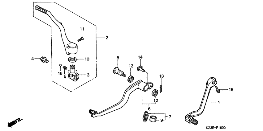 Brake pedal assy
