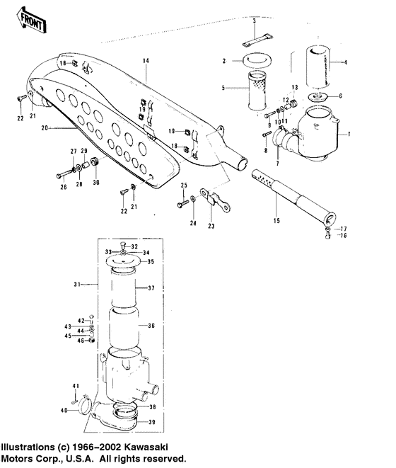 Air cleaner/muffler
