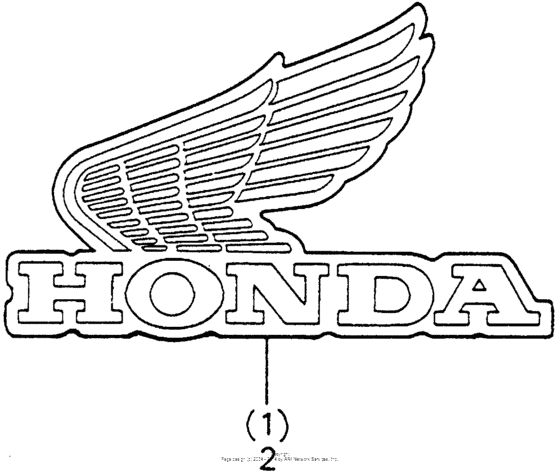 Fuel tank emblem