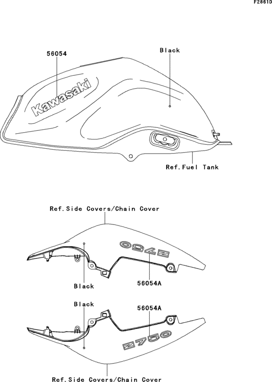 ZR750 Decals(black)(lcf)