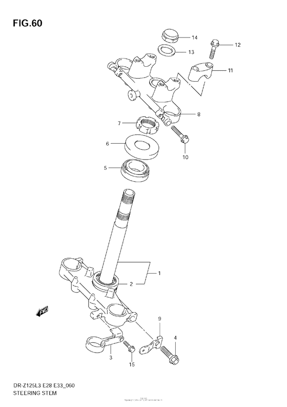 Steering Stem (Dr-Z125Ll3 E28)