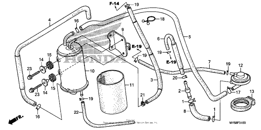 Evap canister (ac)