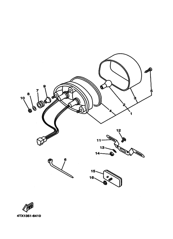 TDM850 Taillight unit ass`y
