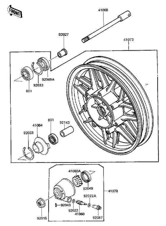 Front wheel/hub