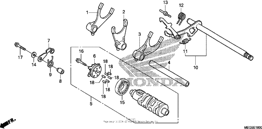 VT750C2B Барабан переключения передач