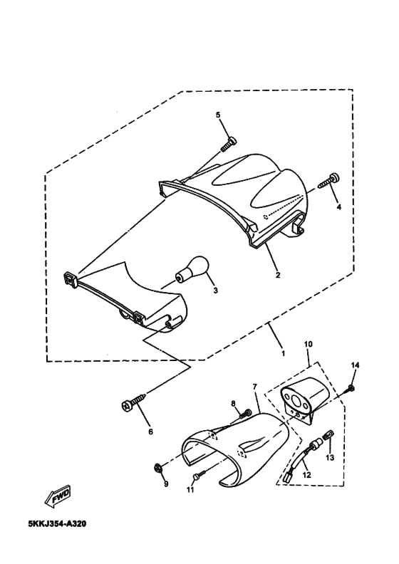 Taillight unit ass`y