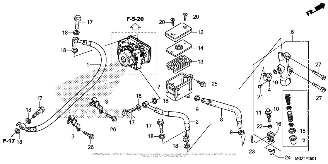 Rear Brake Master Cylinder (2)