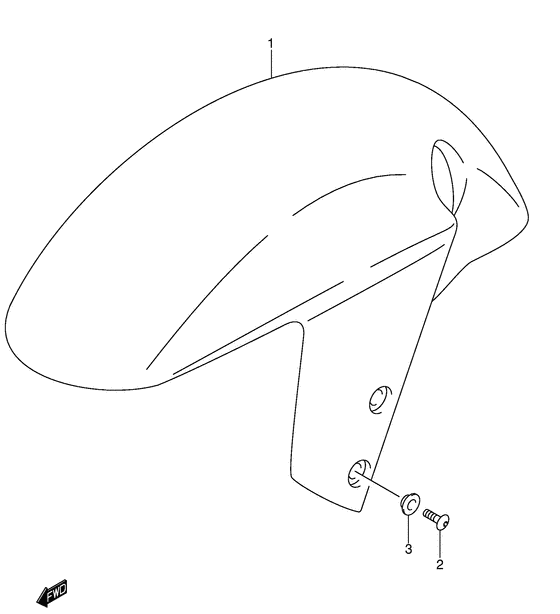 GSX-R600U1 Переднее крыло