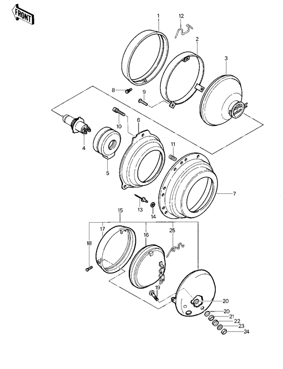 Headlight/pursuit light