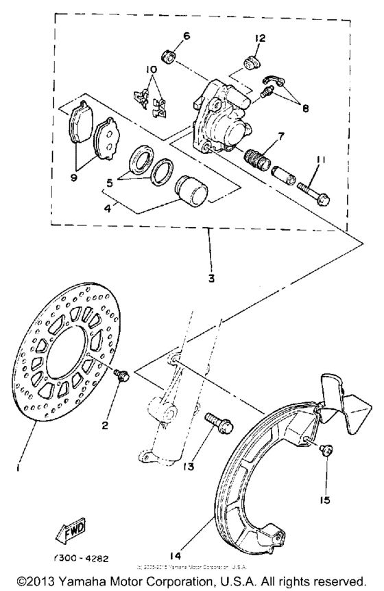 Front brake-caliper