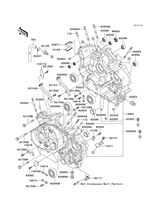 Crankcase(1/2)(vn1500-e5/e6)