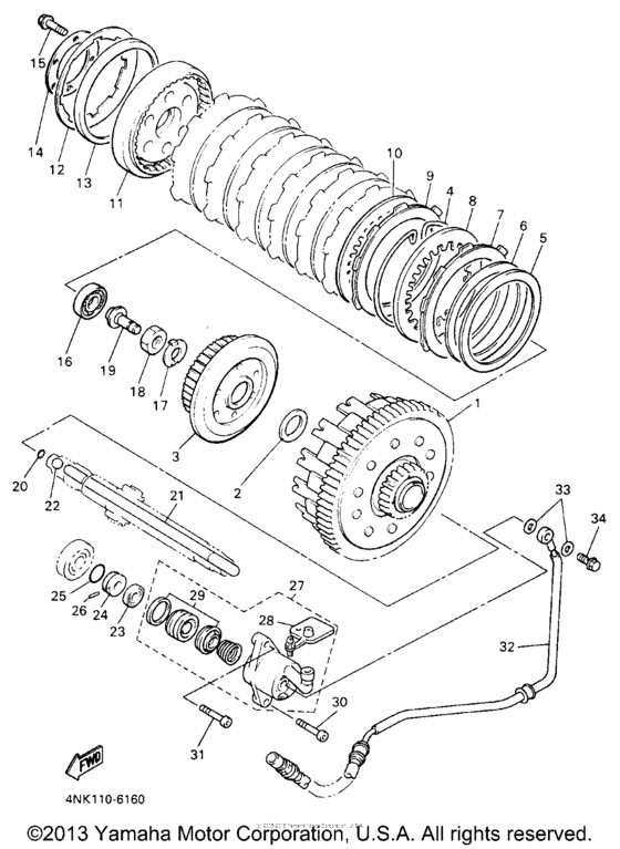XVZ13AHC Сцепление