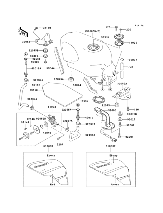 ZX500 Fuel tank(1 / 2)(zx500-d2)