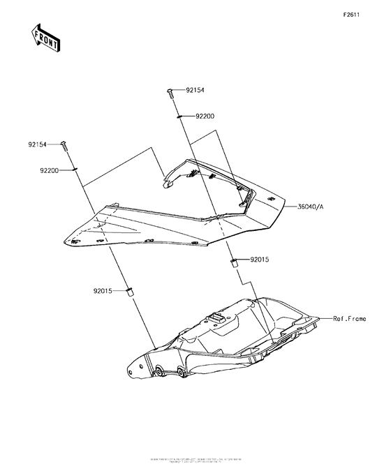 ZX1000 Боковые обтекатели