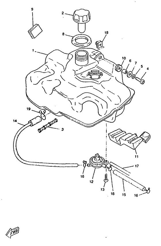 CW50RSX Топливный бак