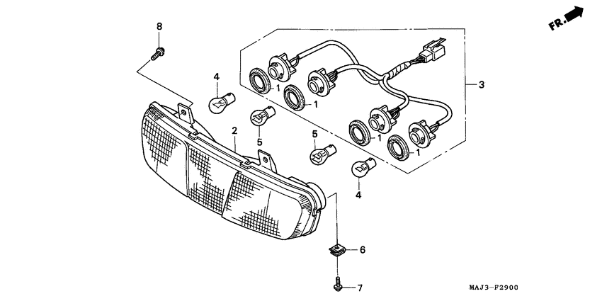 ST1100 Задний фонарь