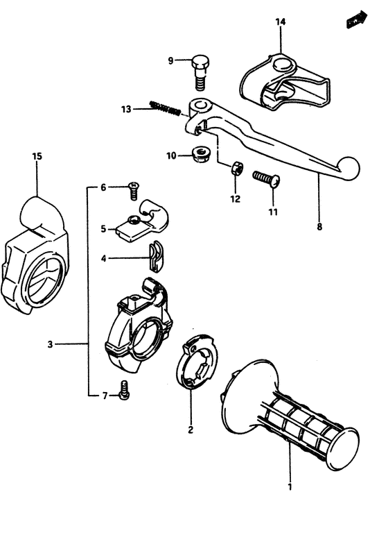 Right handle switch