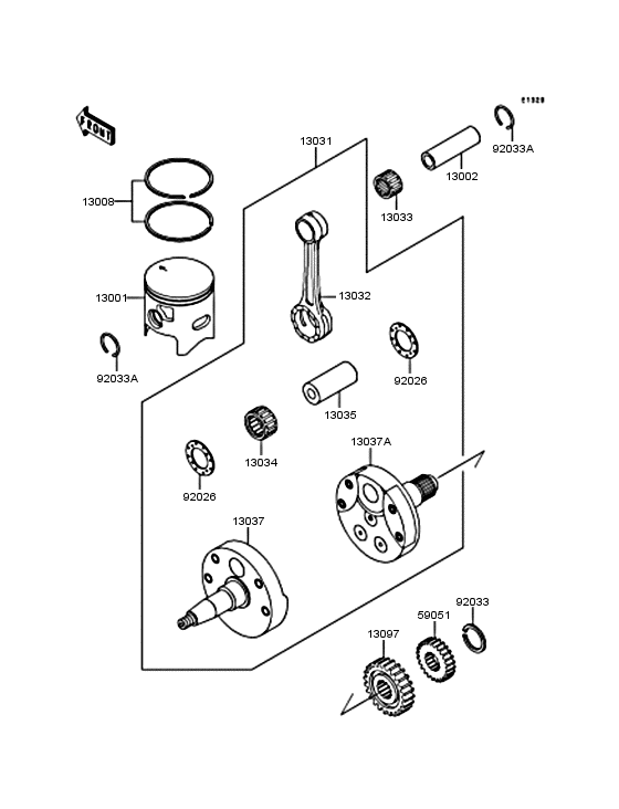 Crankshaft/piston