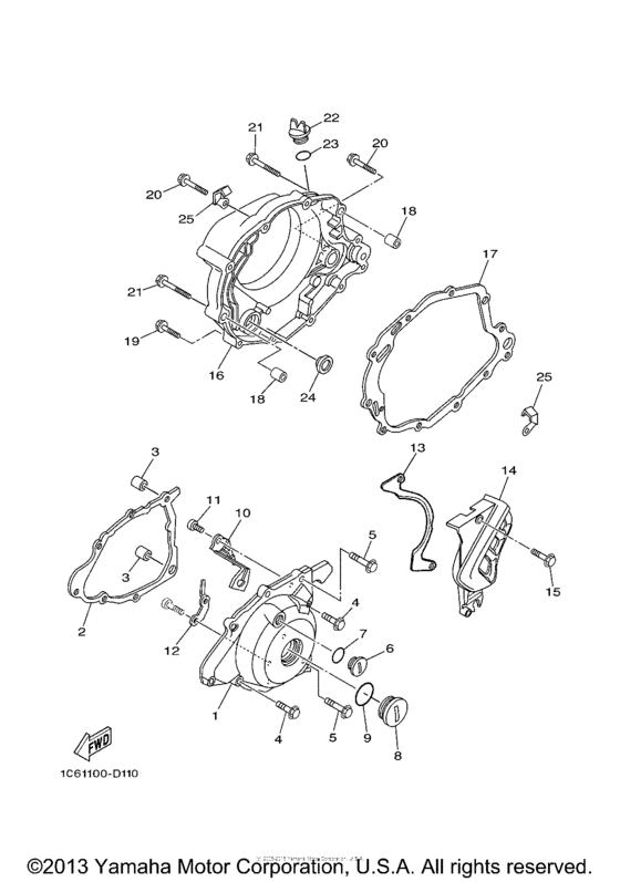 TTR230V Боковые крышки