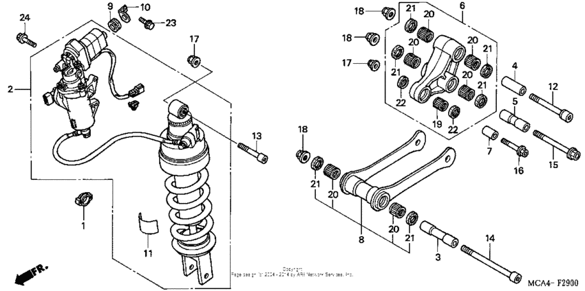 GL1800 (ABS) Задние амортизаторы
